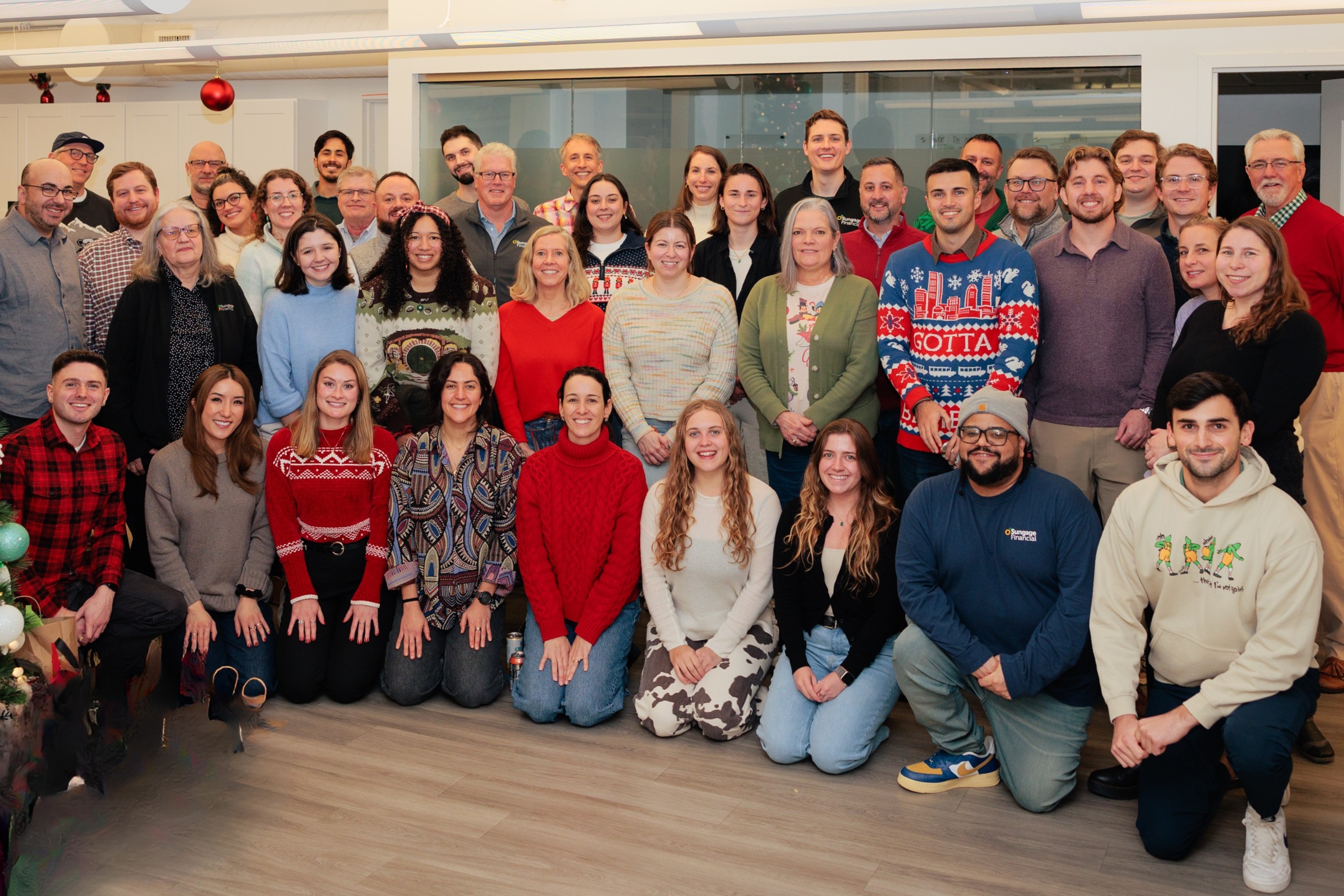 Sungage’s Boston team gathered in the office