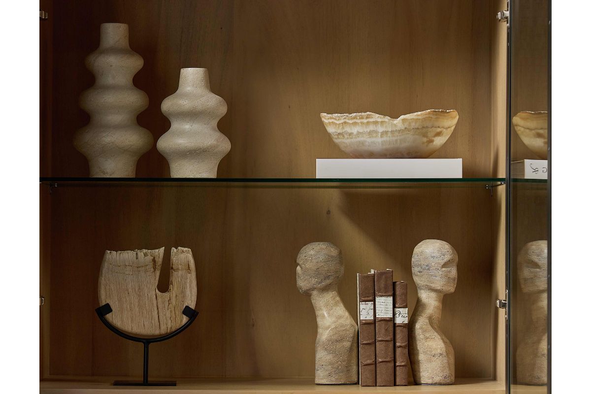 SUNPAN's 2026 decor assortment of sculptural vases, a bookend and bowl