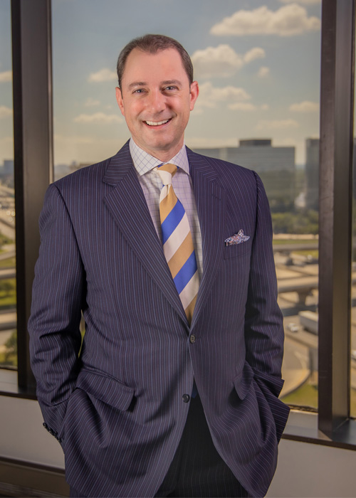 Crayton Webb, owner and CEO of Sunwest Communications, in his Dallas office