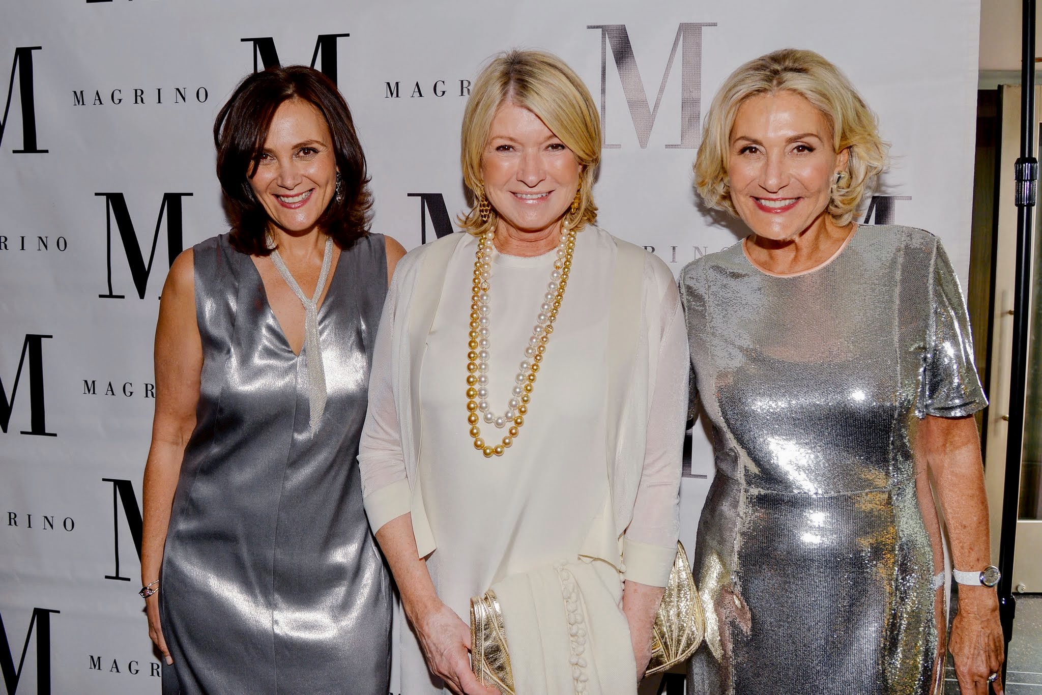 Allyn Magrino, Martha Stewart and Susan Magrino together at Magrino's 25th anniversary celebration