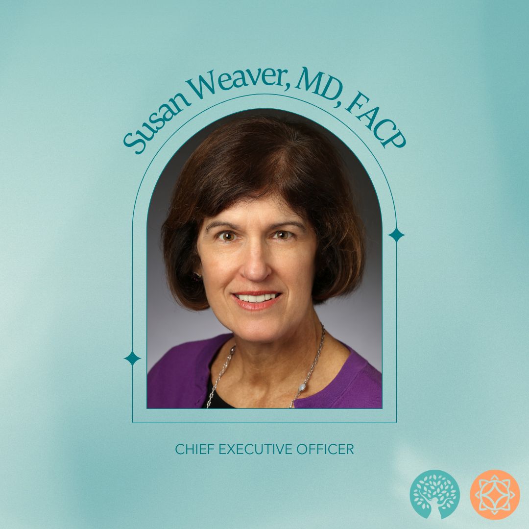 Historical 2023 company announcement graphic featuring Susan Weaver