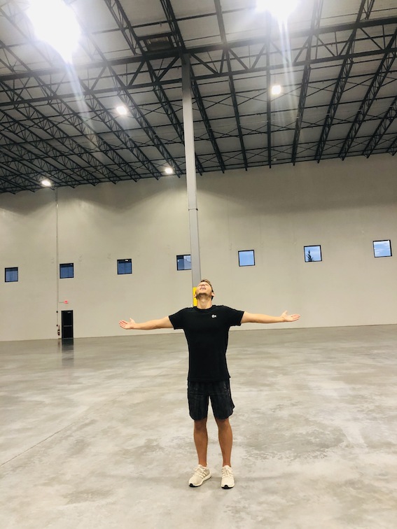 SwagUp founder Michael Martocci at the warehouse