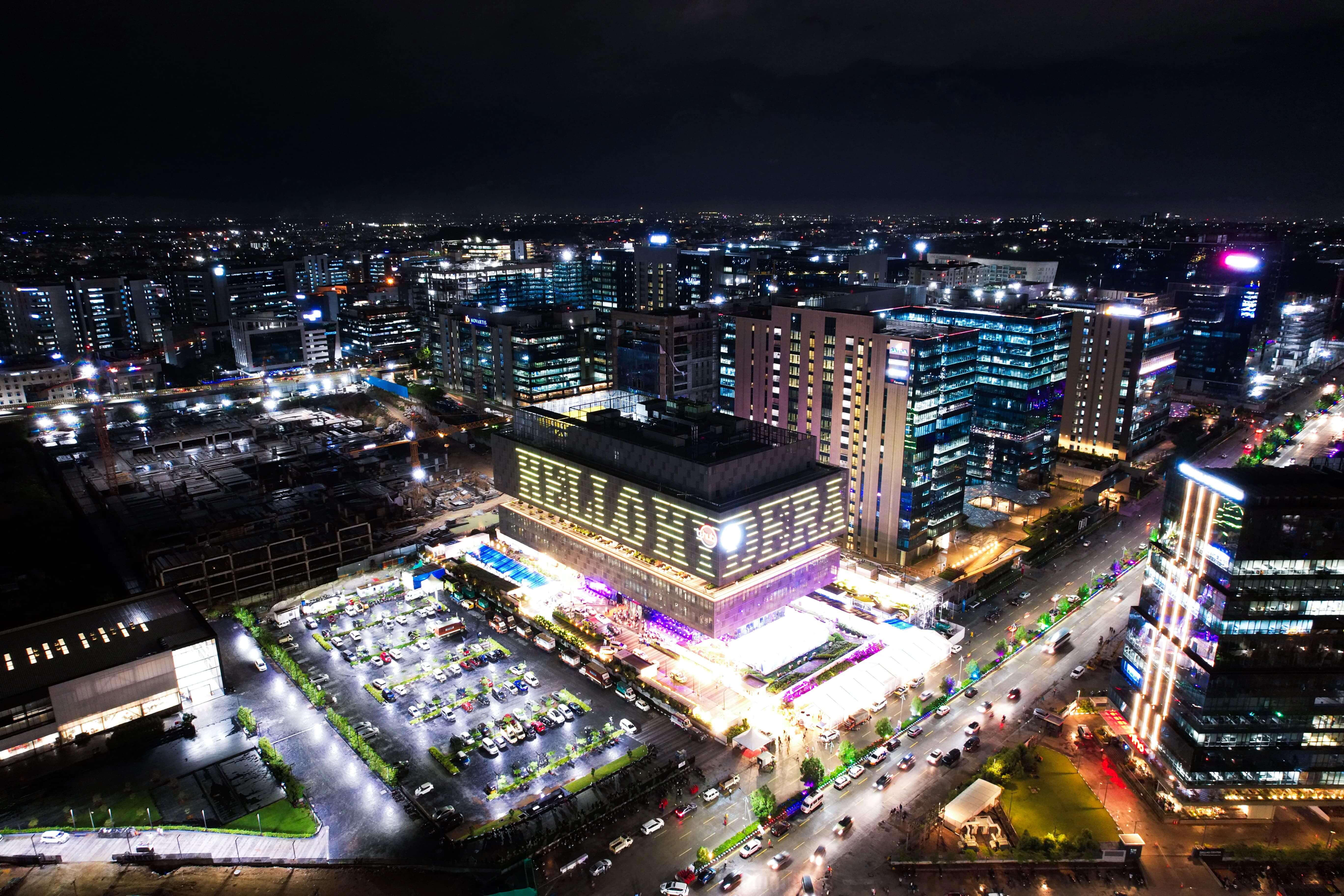 A wide view of T-Hub's Hyderabad startup campus