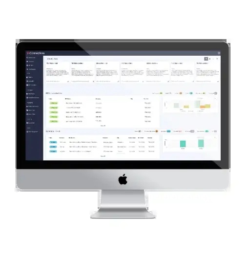 TA Crew Hub management dashboard displayed on a desktop monitor