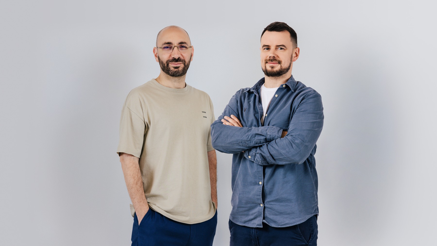 Tabby co-founders Hosam Arab, left, and Daniil Barkalov, right