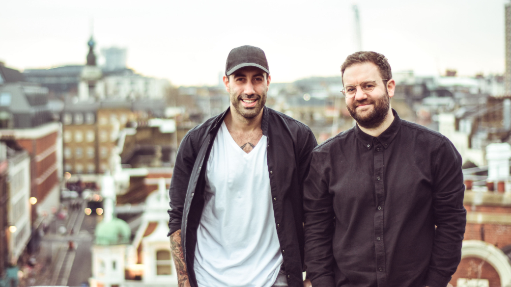 Talentful co-founders Chris Abbass and Phil Blaydes photographed outdoors
