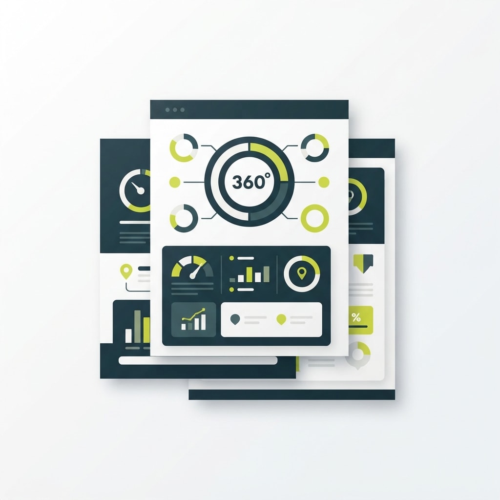 Illustration of a 360-degree behavioral assessment report