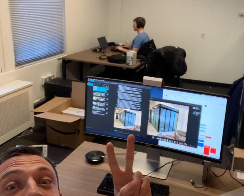 Anton Katz and Ethan Feldman working together during the early days of Talos