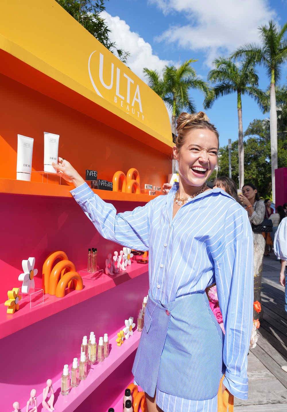 An Ulta Beauty experiential display at an outdoor event