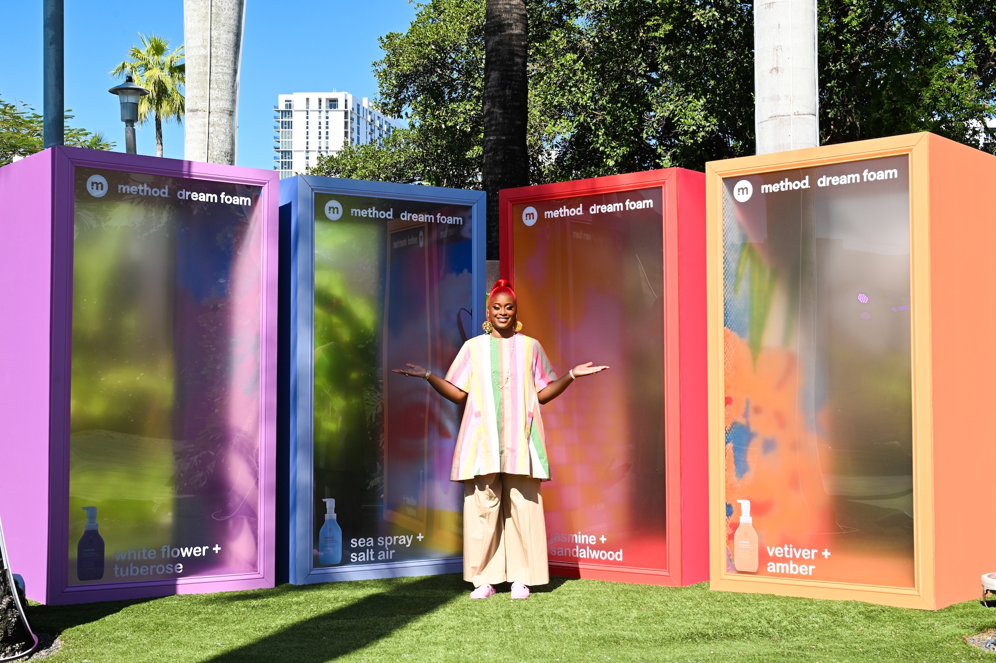 A colorful method Dream Foam brand activation