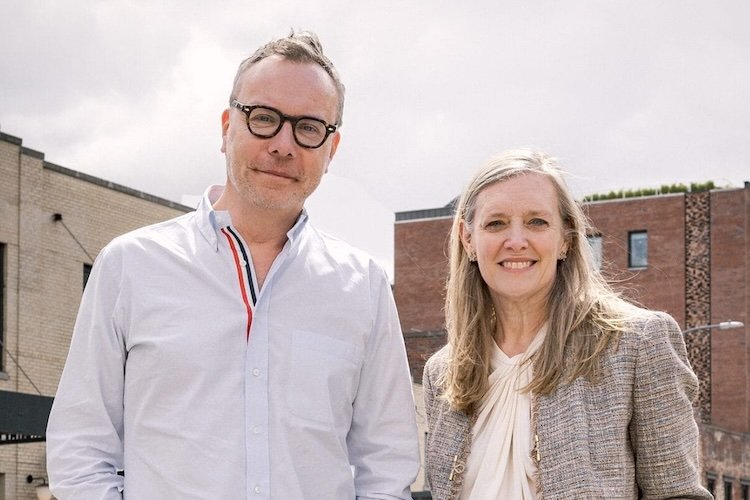 Matt Neale on the left and Tamara Norman on the right, standing outdoors