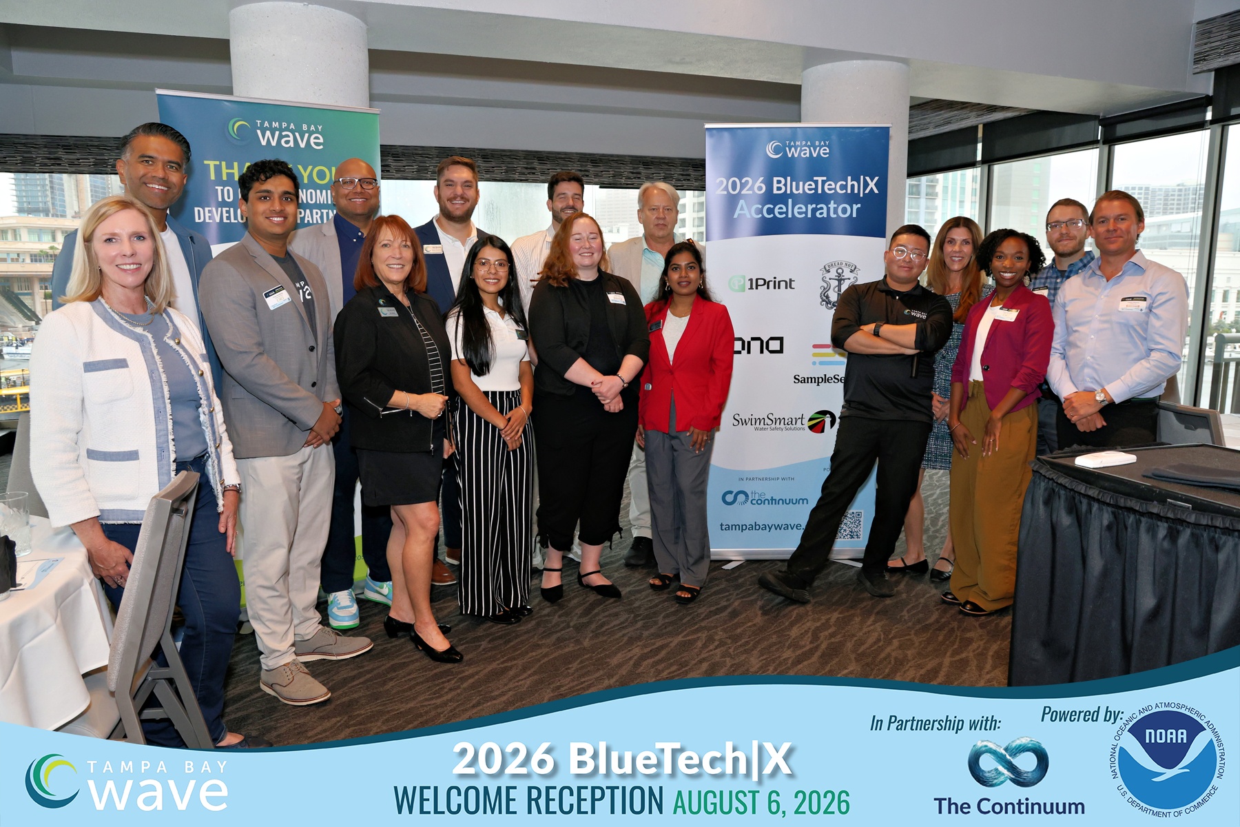 Members of Tampa Bay Wave's 2026 BlueTech|X accelerator cohort
