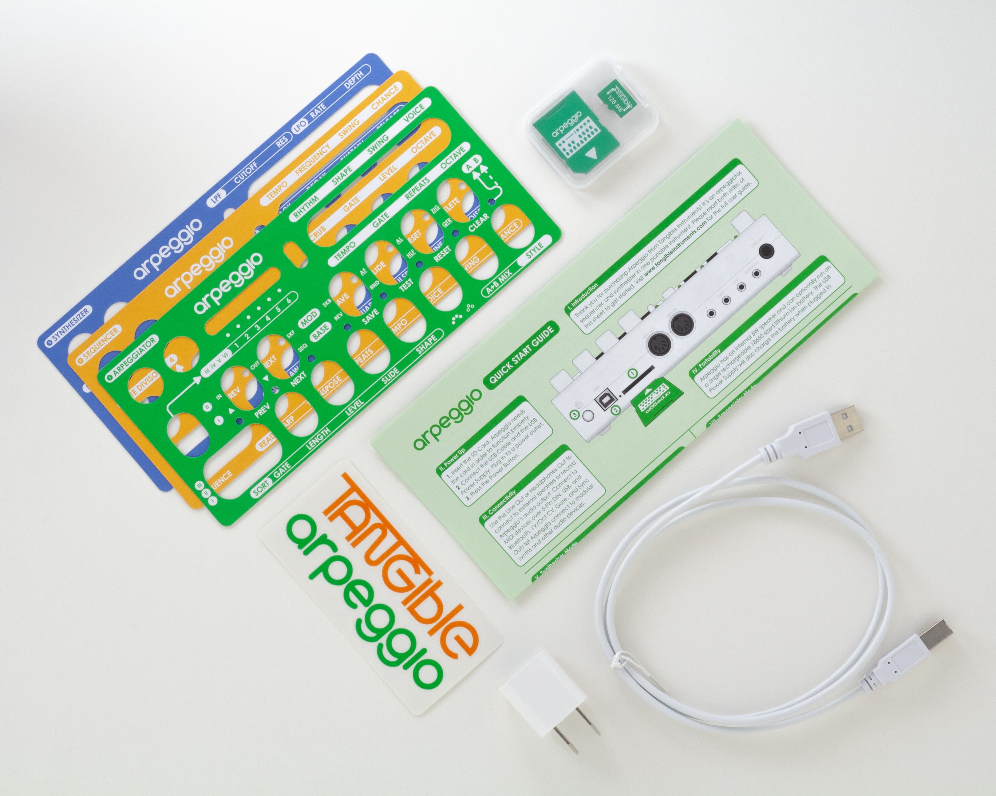 Arpeggio with accessories and packaging