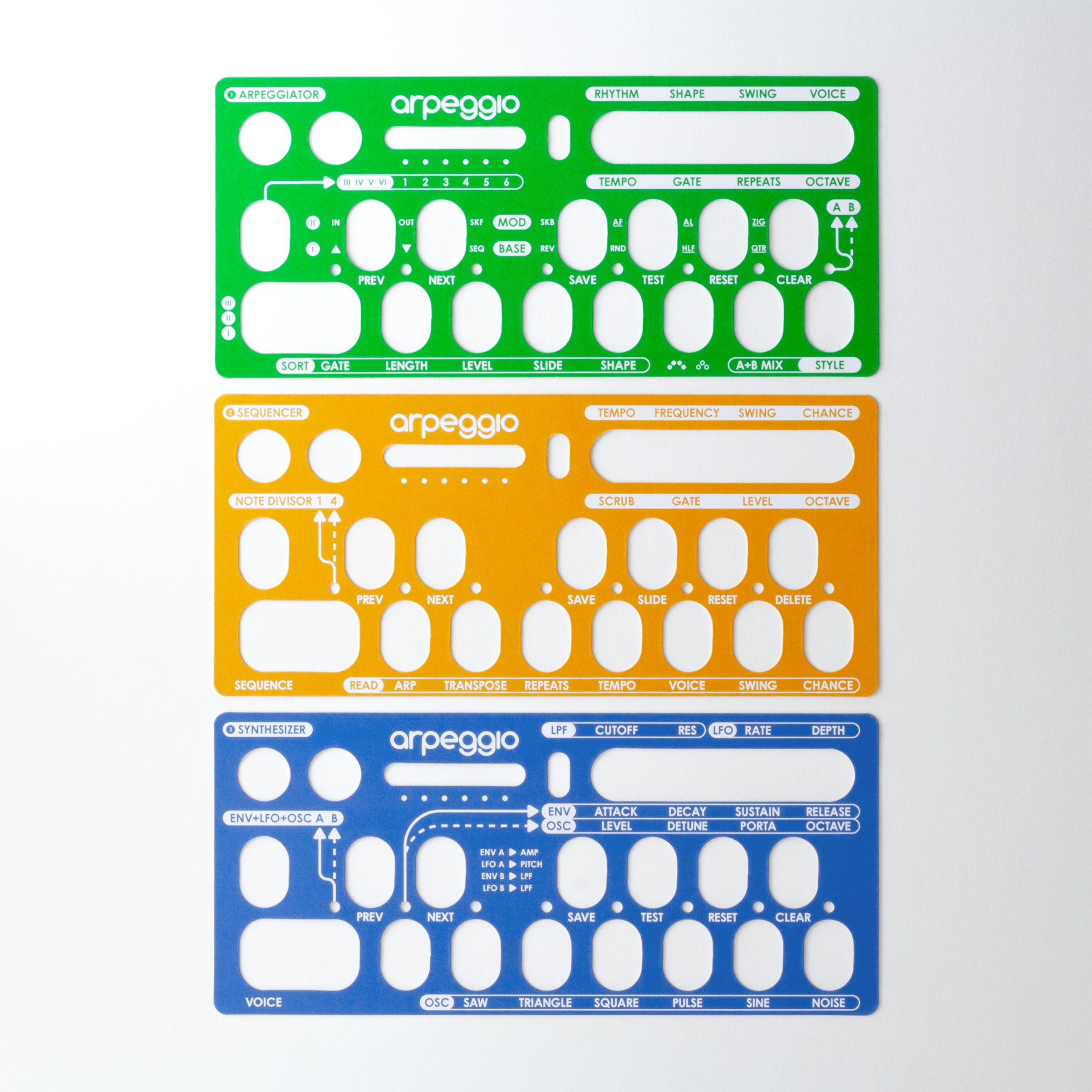 Arpeggio overlay cards