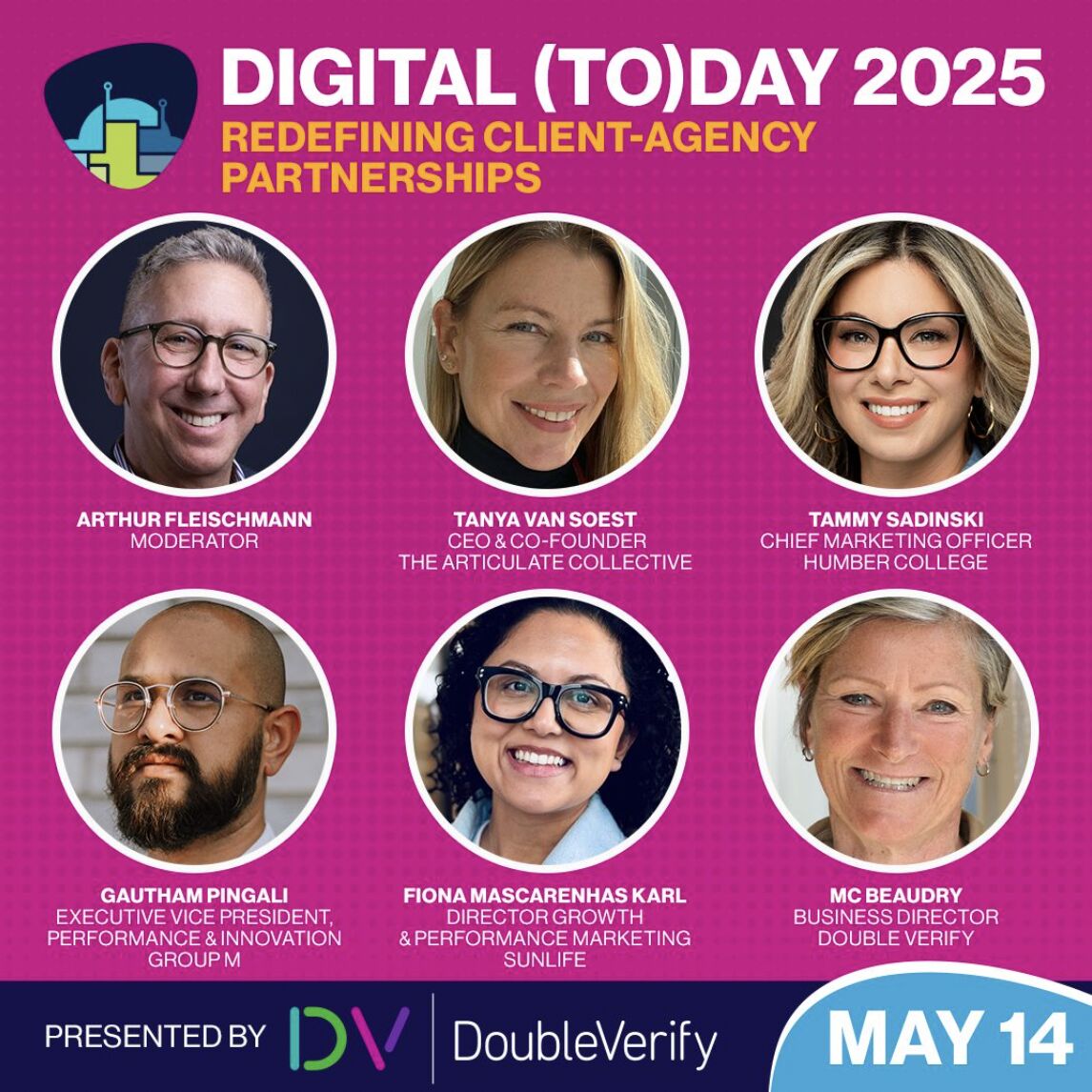 DIGITAL (TO)DAY 2025 panel graphic featuring Tanya van Soest and five fellow panelists
