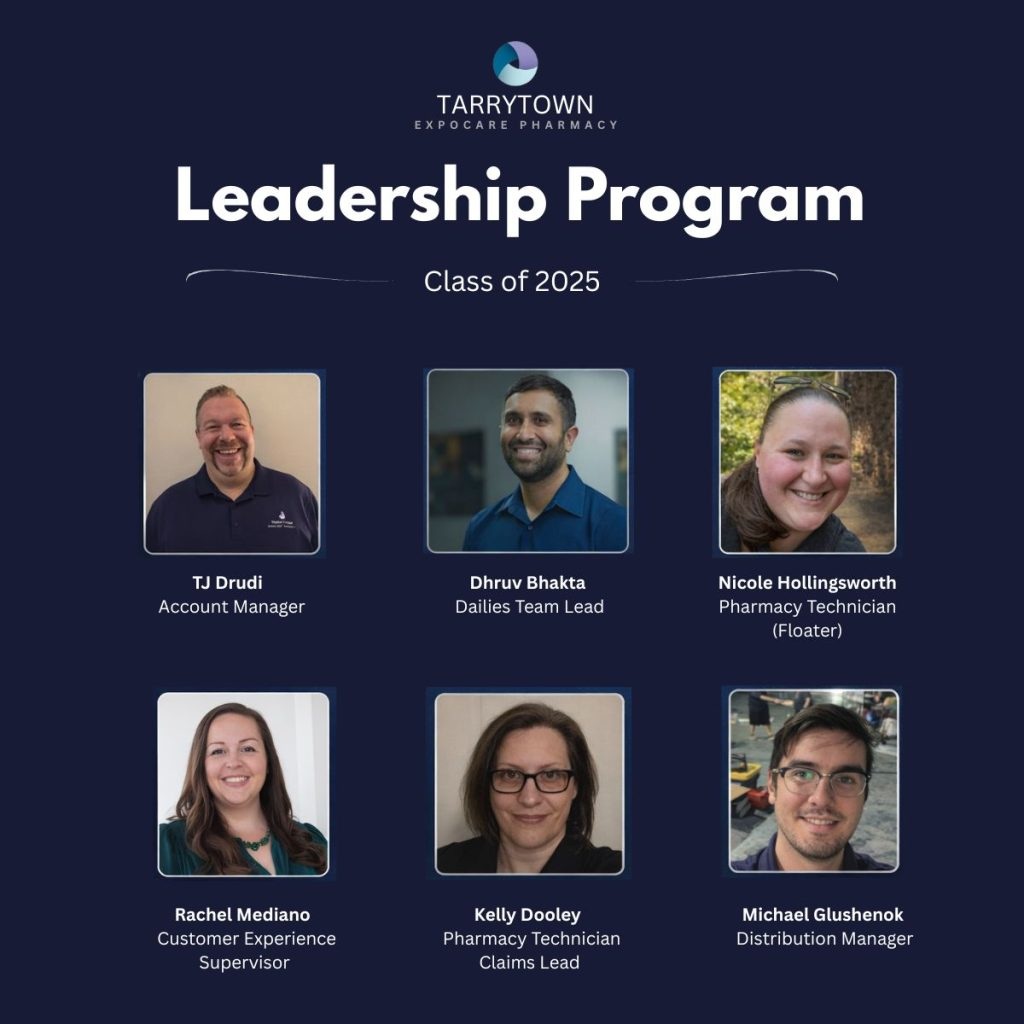 Six employees recognized in Tarrytown’s Class of 2025 Leadership Program graphic