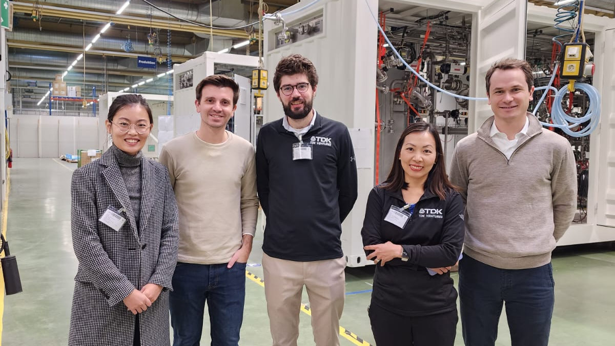 TDK Ventures colleagues on a factory site visit