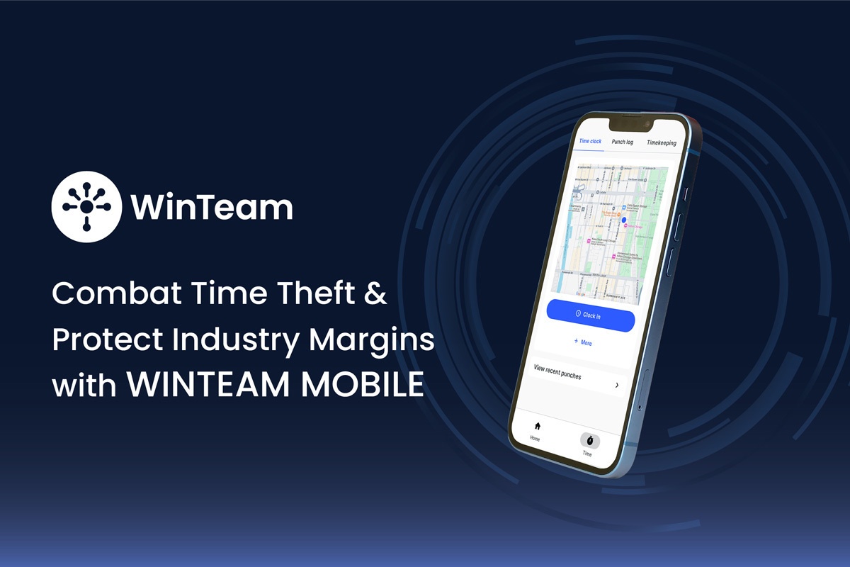 TEAM’s promotional image for WinTeam Mobile biometric verification