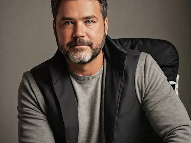 Brian McCullough seated for a portrait