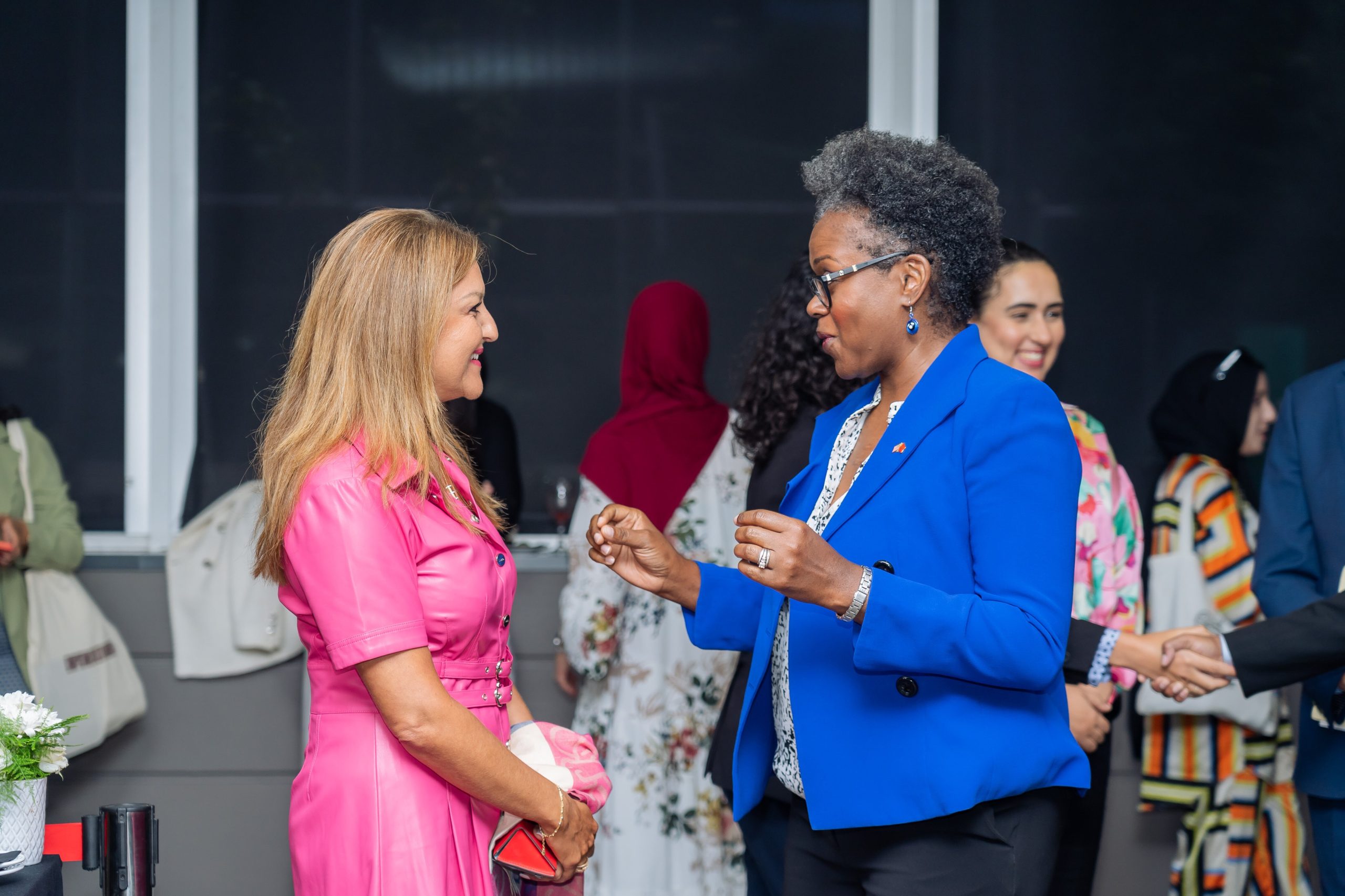 Participants talking at a Technopark Women Empowered event