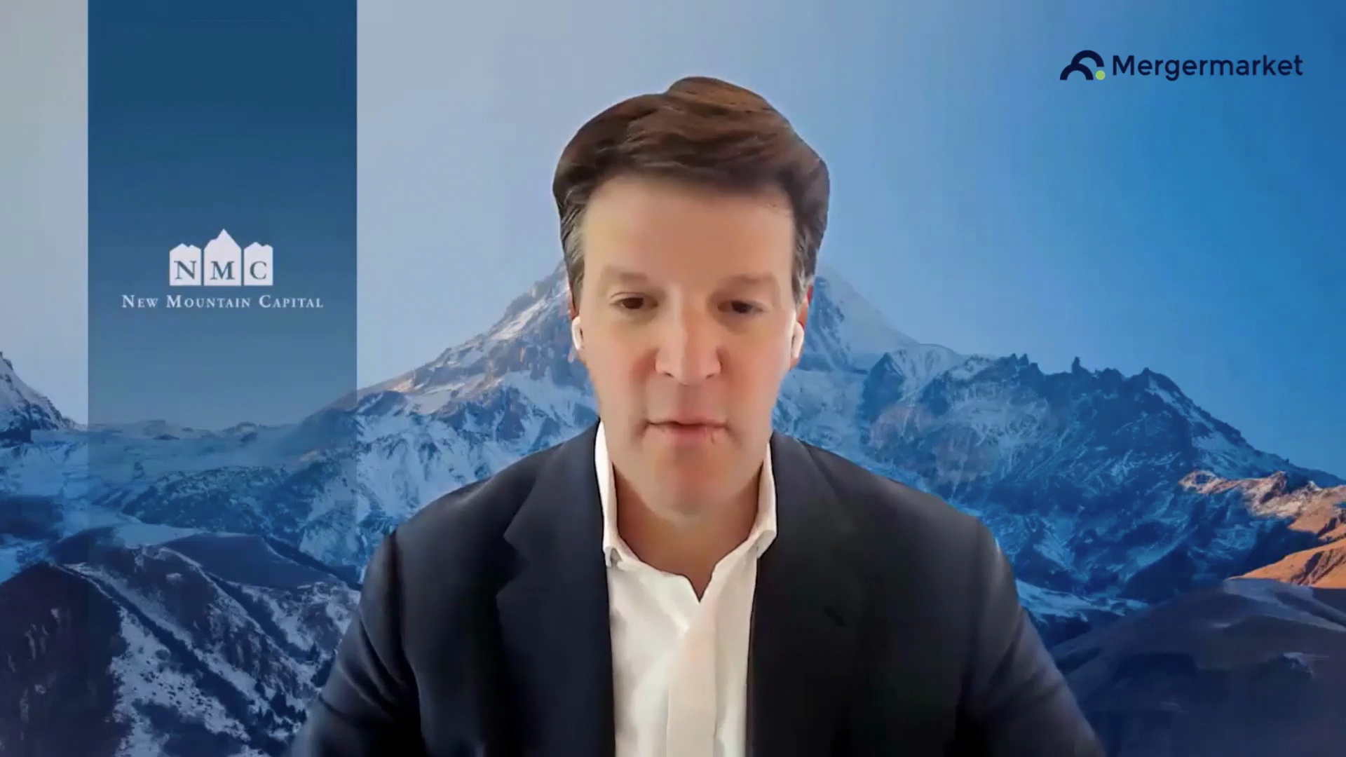 Teddy Kaplan speaking during his ION Influencers interview with a mountain backdrop