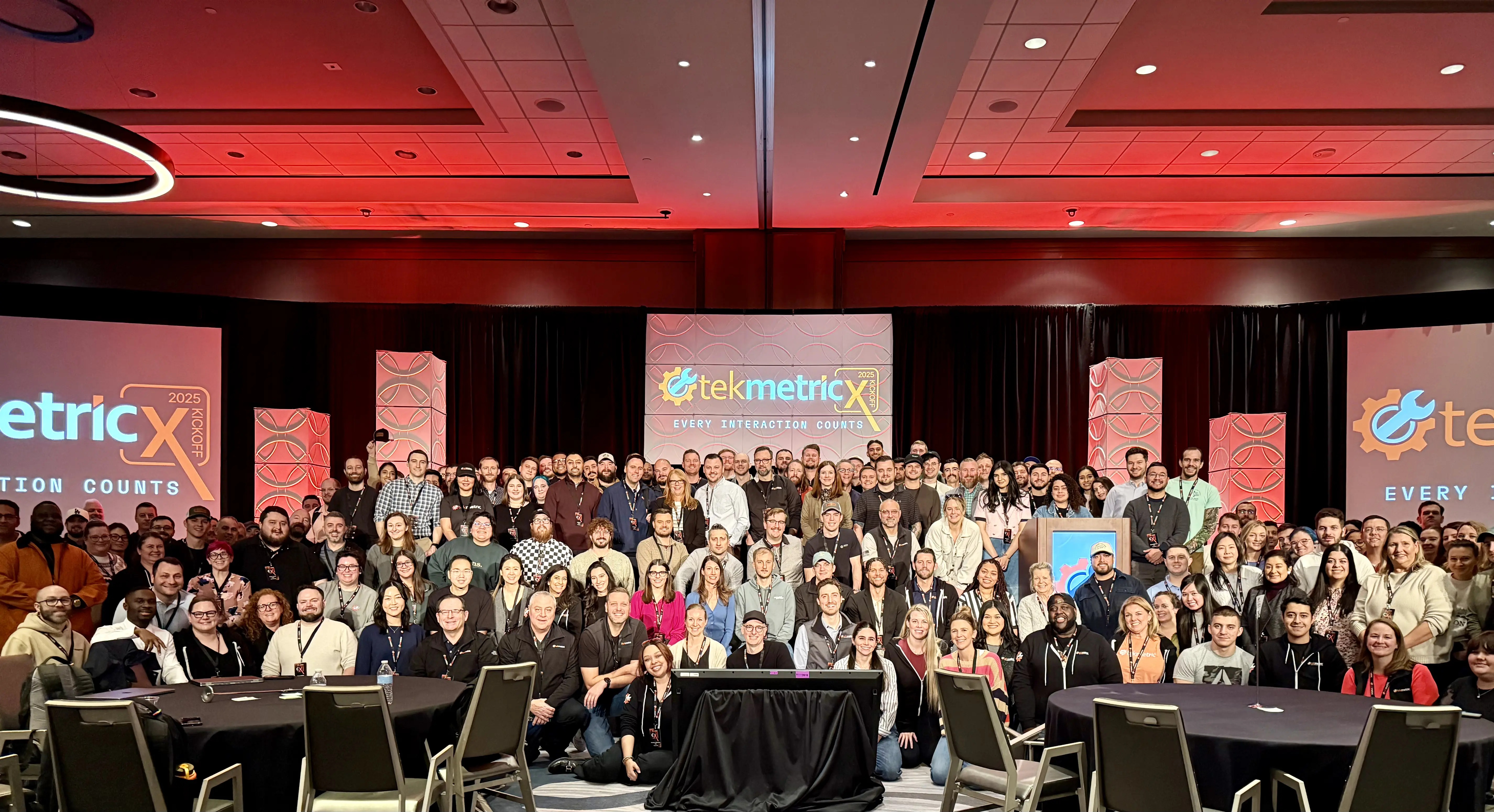 Tekmetric team gathered for a company group photograph