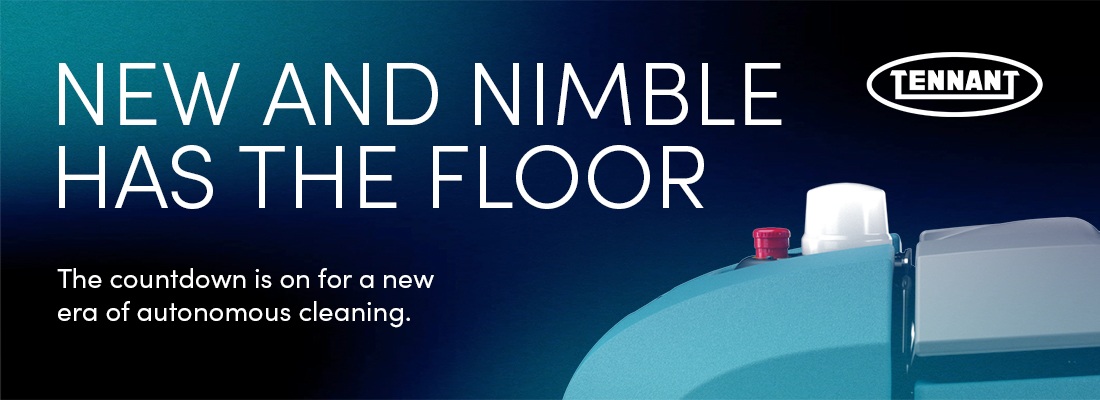 Tennant X4 ROVR autonomous floor-cleaning machine promotional photograph