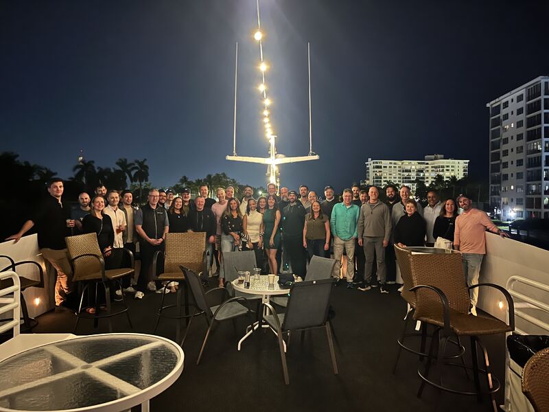 Honorlock colleagues gathered at the company's 2026 sales kickoff in Boca Raton