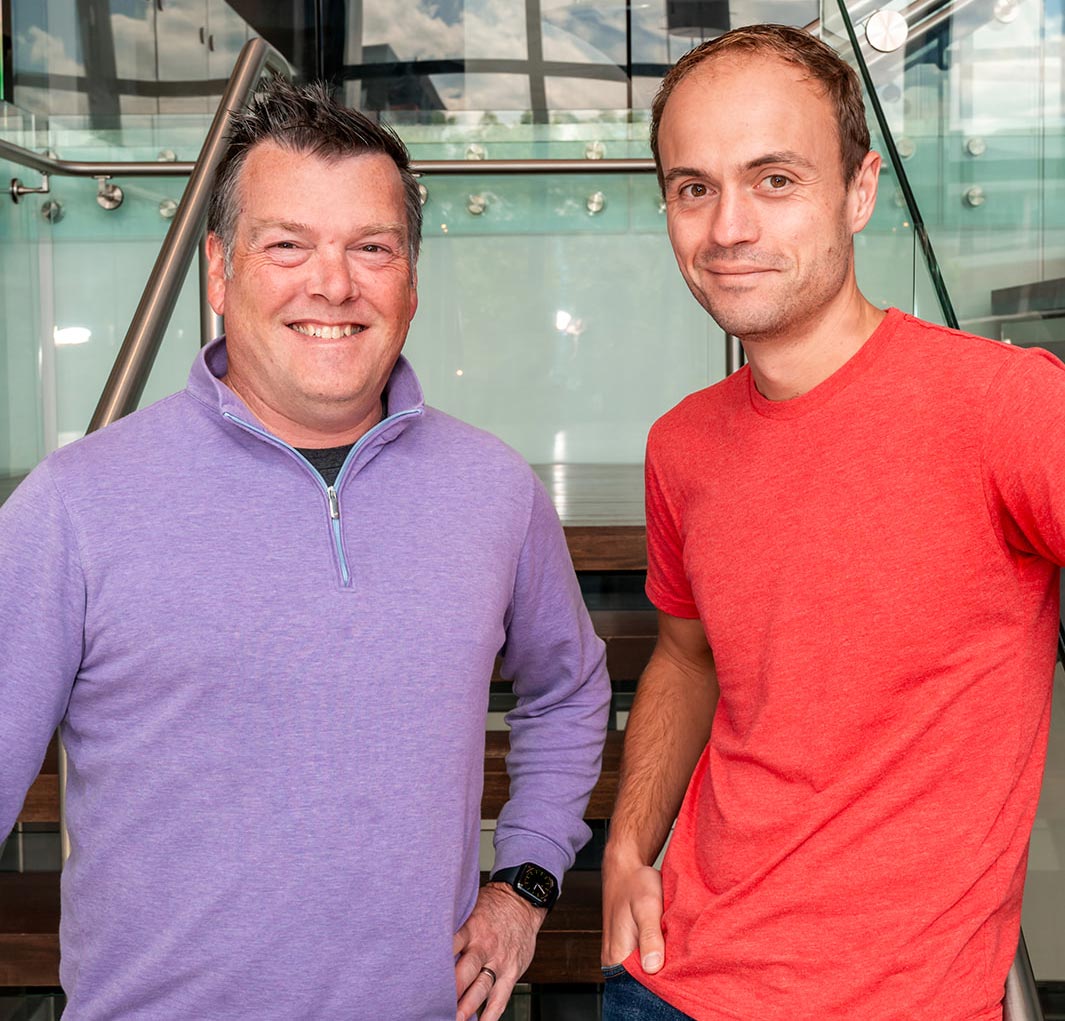 Test Double co-founders Todd Kaufman and Justin Searls at the company's 2023 retreat