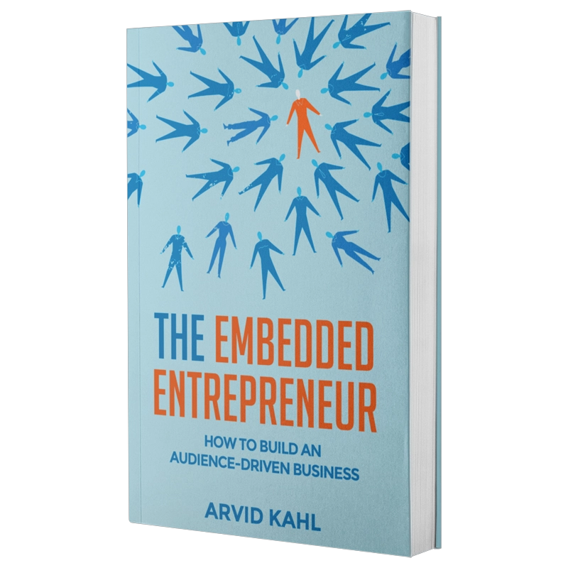 The Embedded Entrepreneur book shown in several formats