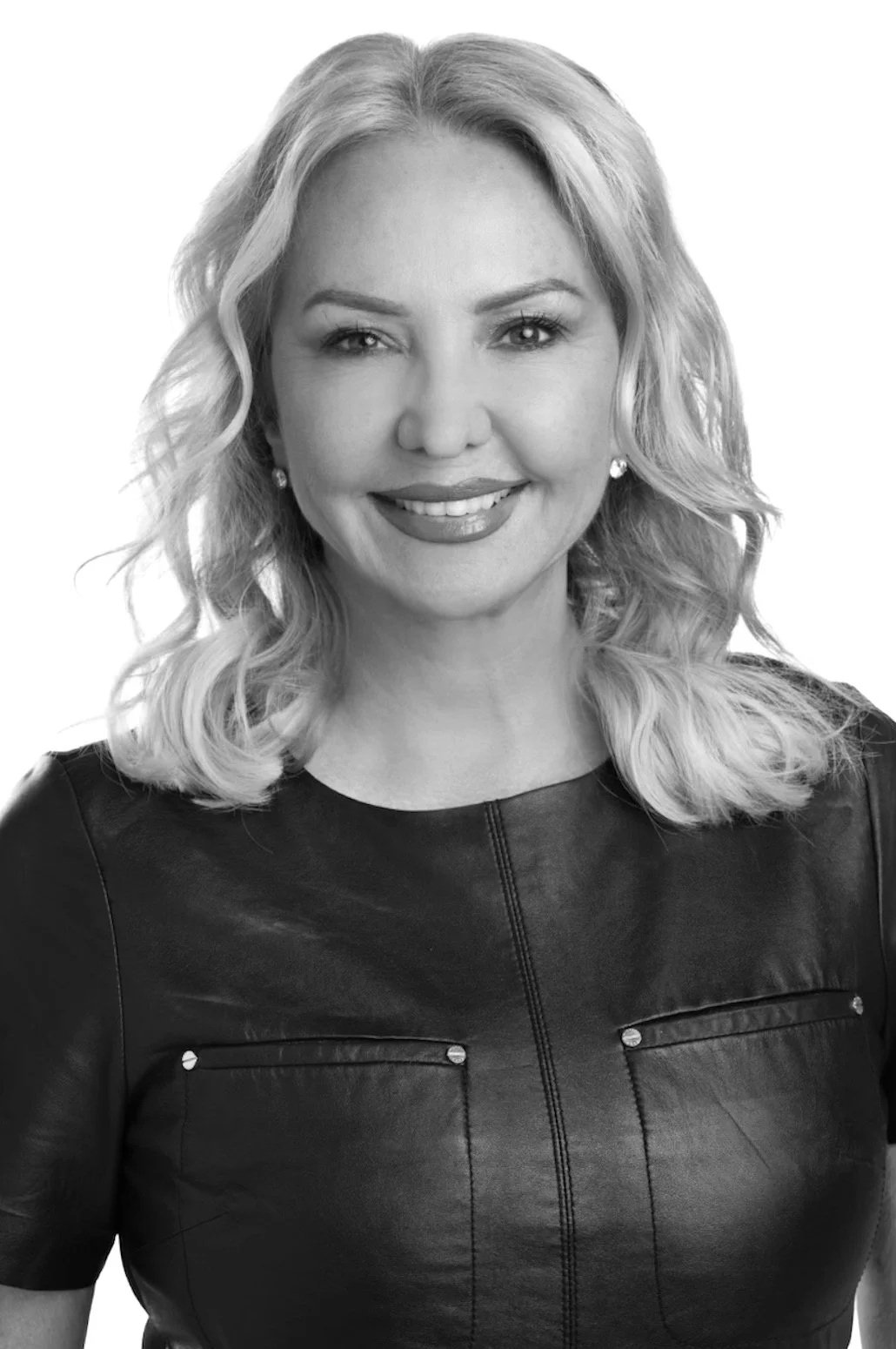 Black-and-white portrait of Brandman founder Melanie Brandman