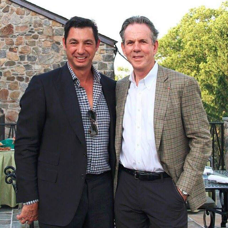 Christopher Pappas standing beside chef Thomas Keller