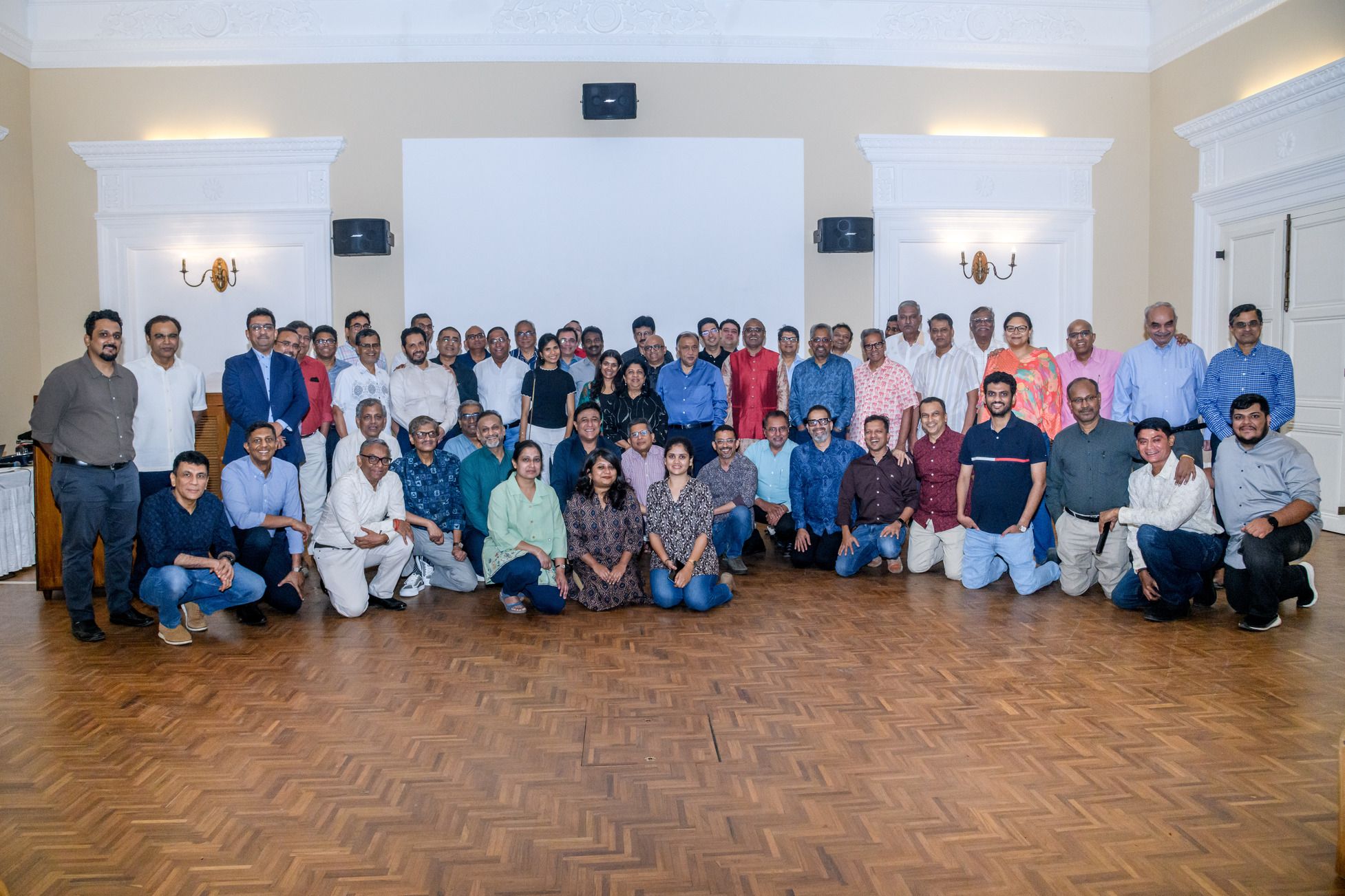 A large group gathered for The Chennai Angels’ group photograph