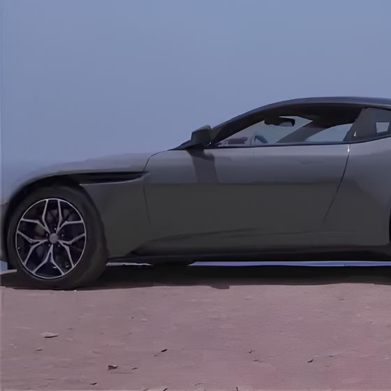 Silver Aston Martin shown in The Eclectic Agency’s Art is a Weapon portfolio image