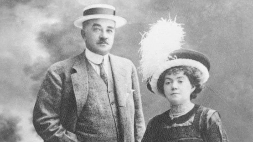 Archival portrait of Milton and Catherine Hershey