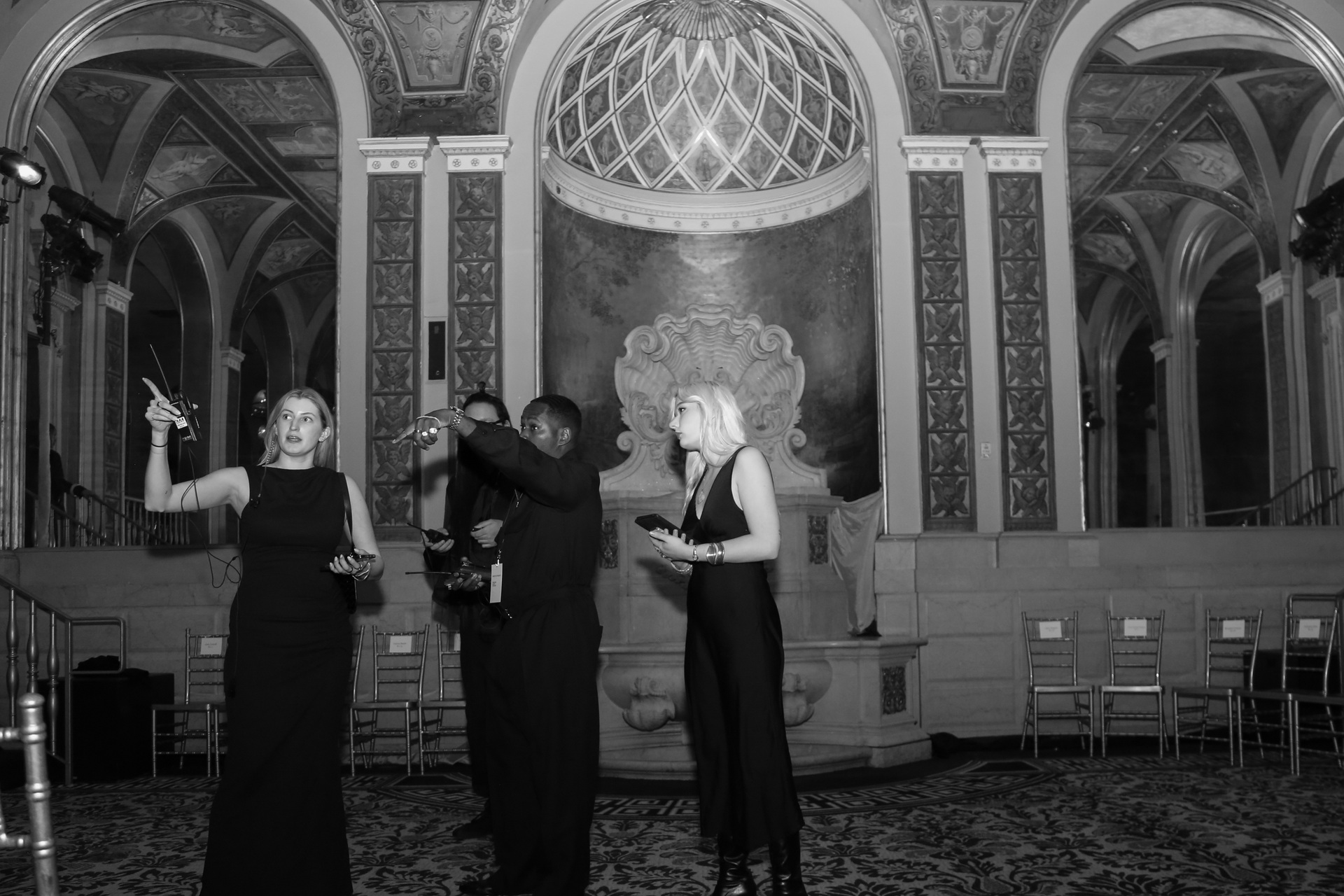 Models on a Christian Siriano runway represented on The Hinton Group's official portfolio