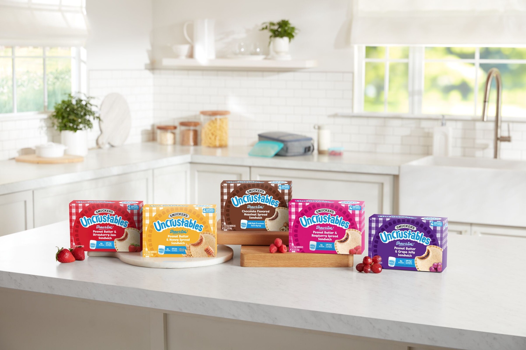 Official Uncrustables sandwich product lineup