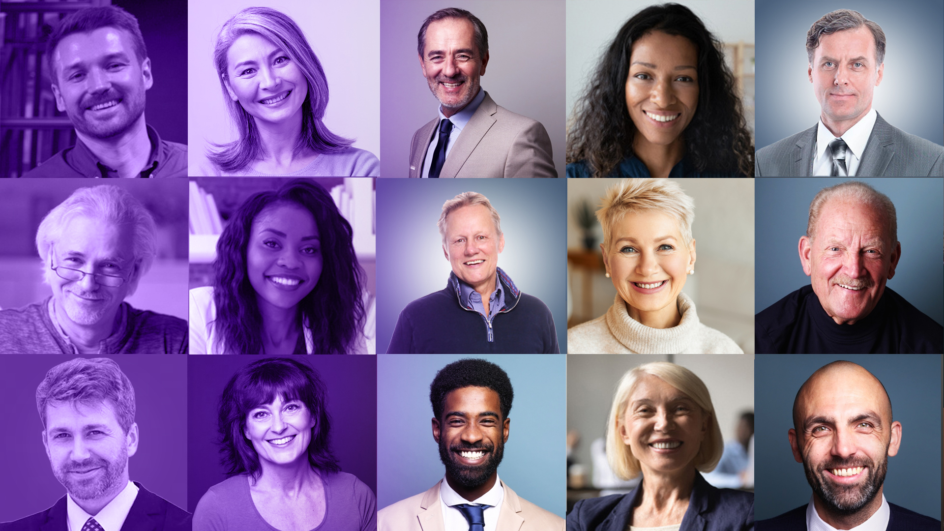 A collage of executive portraits used in The KA Consulting Group's company materials