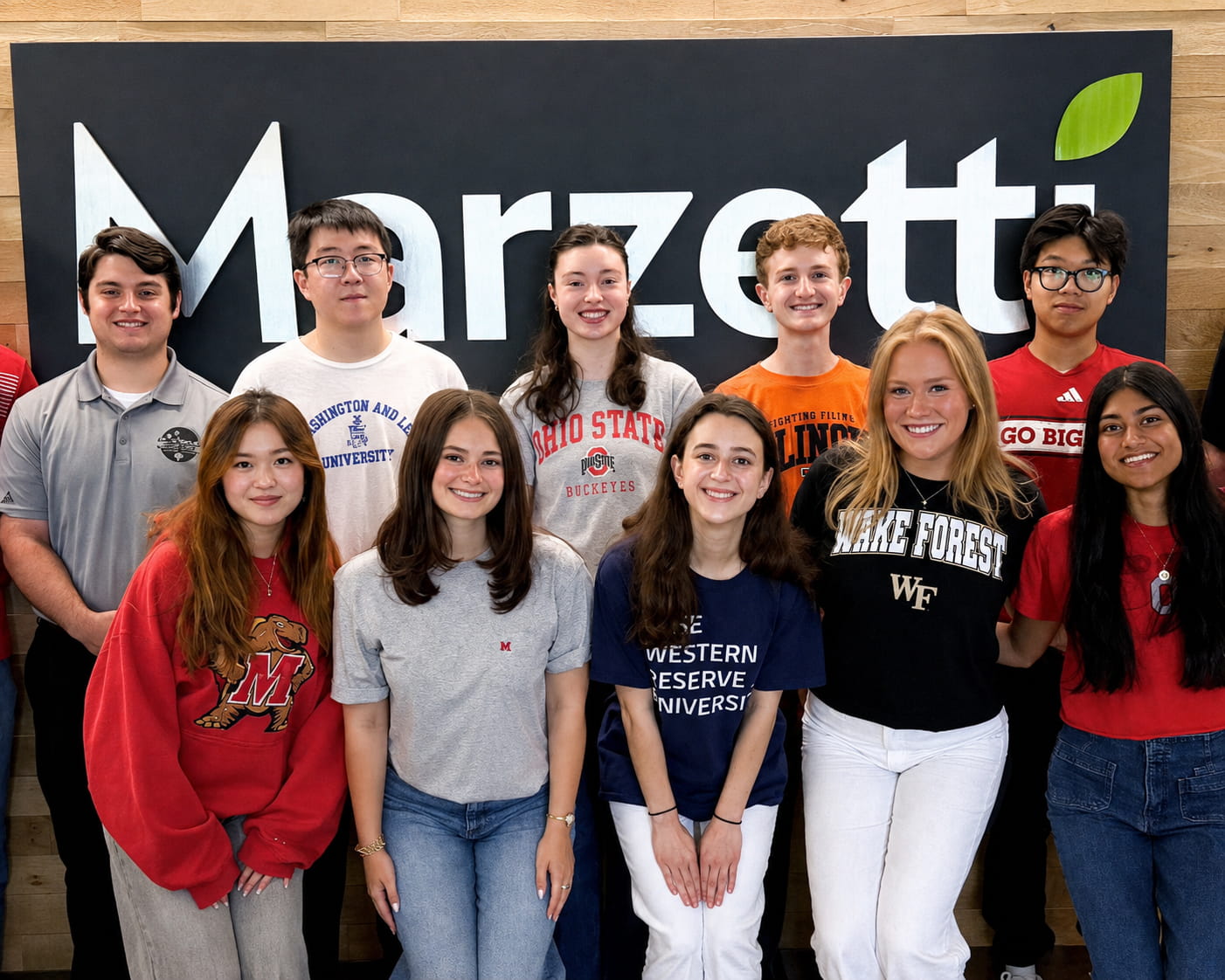 The Marzetti Company’s 2026 summer interns gathered for a group photograph