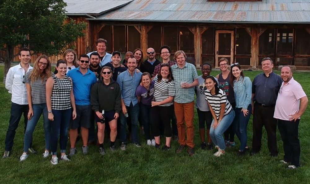 The Messina Group team gathered during a company retreat