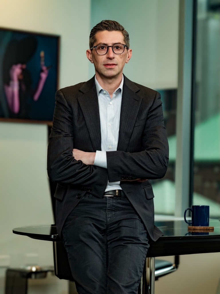 Zach Siegel, founder and CEO of The One Nine Three Group, in a New York office