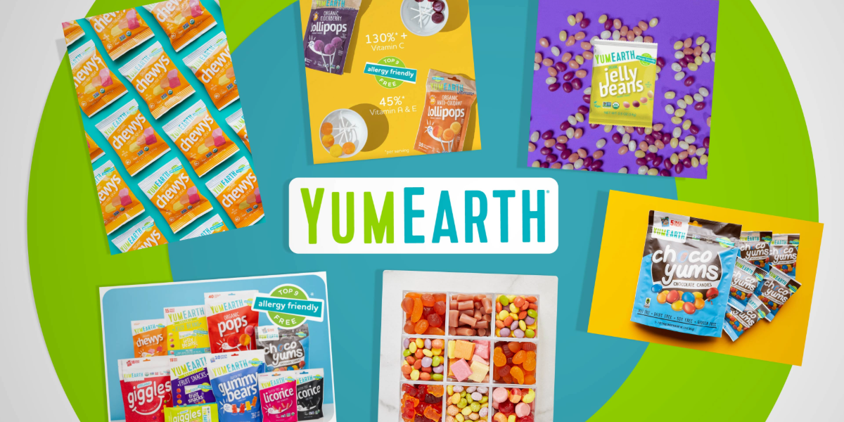 YumEarth's colorful assortment of packaged organic candy