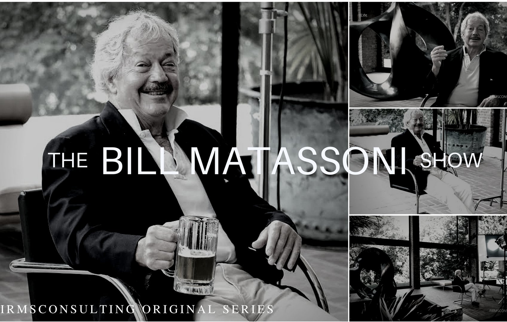 Bill Matassoni in promotional images for his FIRMSconsulting series