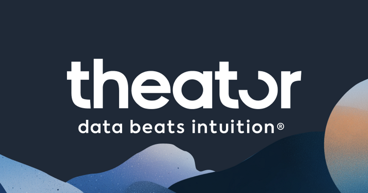 Theator logo with the tagline data beats intuition