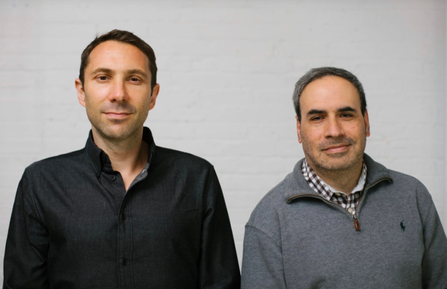 Thimble co-founders Jay Bregman, left, and Eugene Hertz, right