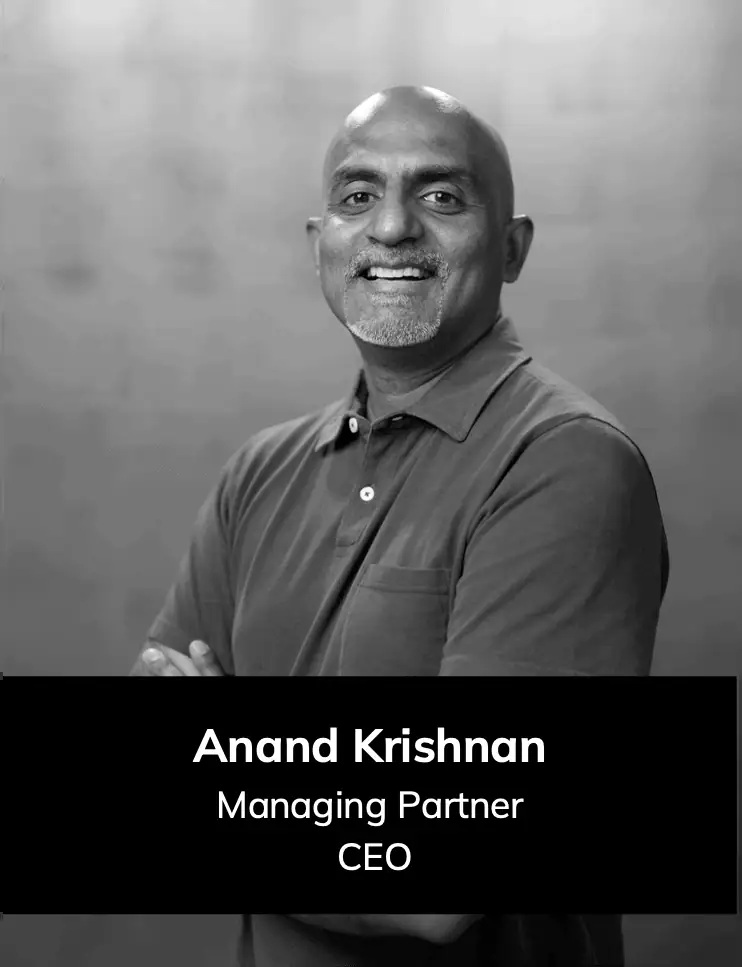 Portrait of thinkbridge co-founder Anand Krishnan