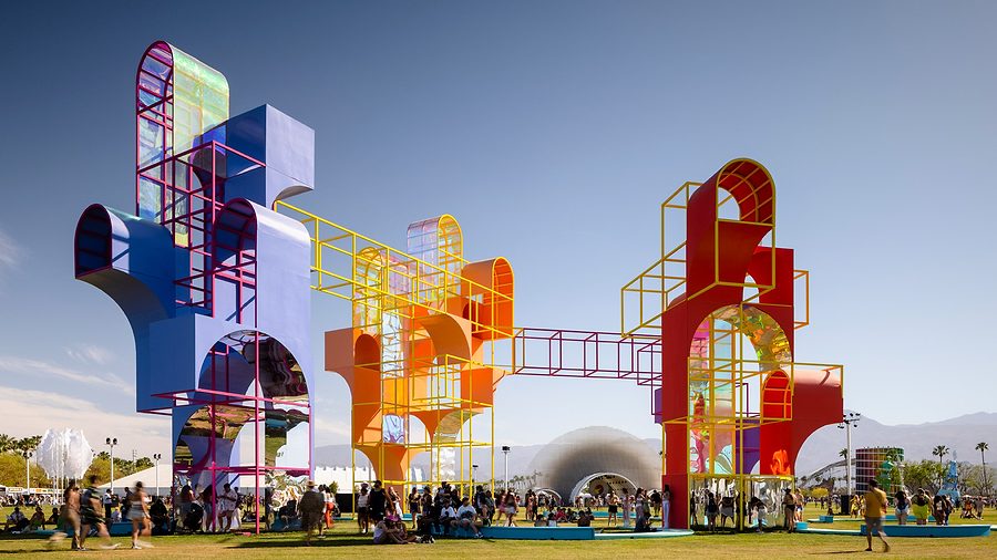 The Playground by Architensions at the 2022 Coachella festival