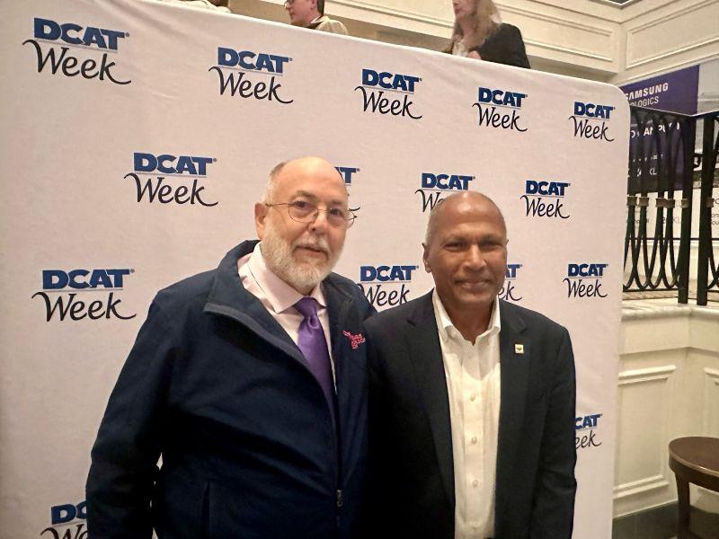 Thomas E. D’Ambra, left, with Bhaskar Venepalli at a DCAT Week event