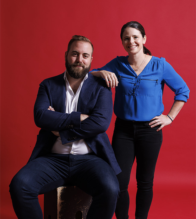 Diana Matheson and Thomas Gilbert pictured together for Smith Magazine
