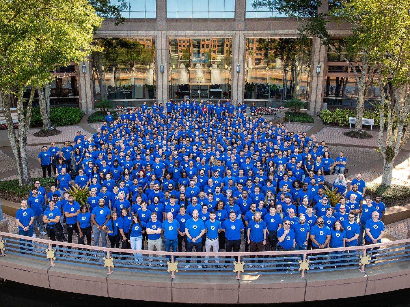 ThreatLocker team assembled for its December 2025 annual photograph